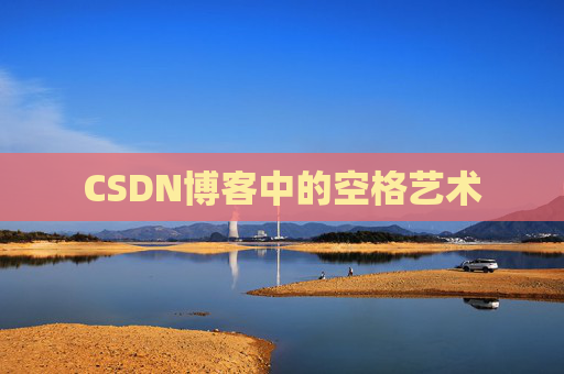 CSDN博客中的空格艺术